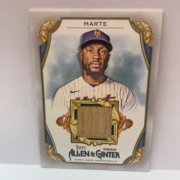 2022 Topps Allen & Ginter Starling Marte Relic Card #AGRB-SM (MISC8) - Picture 1 of 2